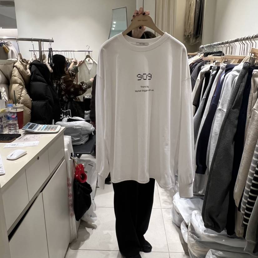 NAVYBURST東大門㊣代購女裝新品真品推薦25秋冬休閑長袖T恤NAVY BURST長袖T恤