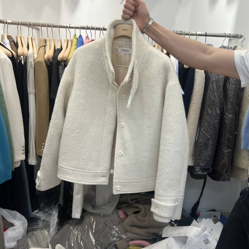 ORRD東大門㊣直郵女裝新款休閑時尚真品熱賣人氣短款大衣高領ORRD短款大衣