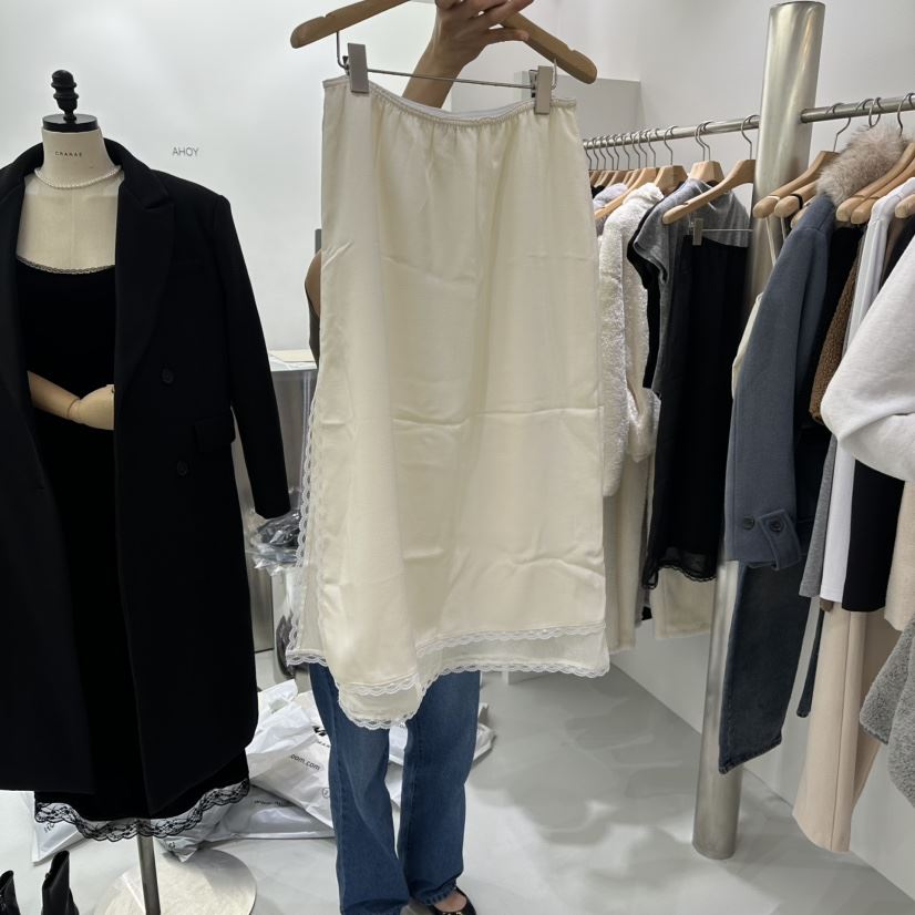 AHOY東大門㊣代購女裝新品推薦熱賣職業人氣時尚真品長裙蕾絲AHOY長裙