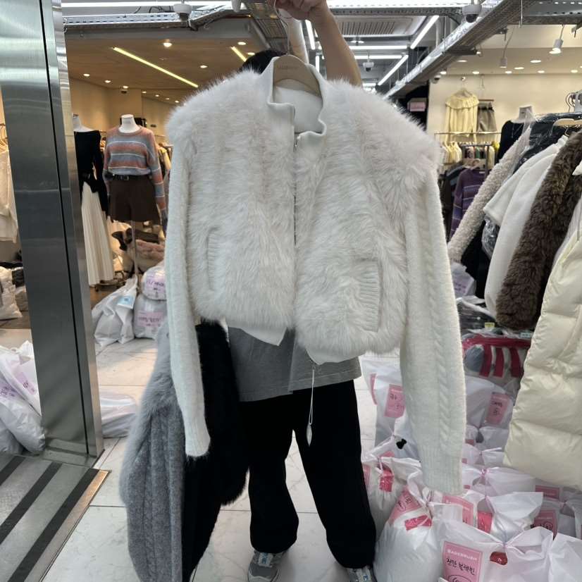 SAGE BRUSH東大門㊣實拍女士新品職業真品短款羽絨服毛皮填充SAGE BRUSH短款羽絨服