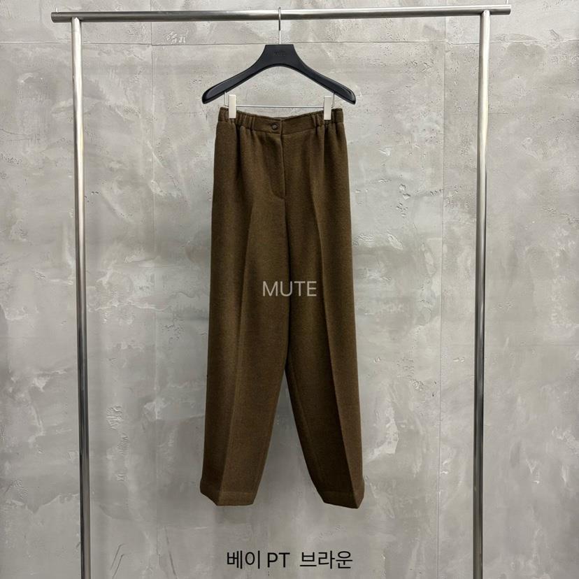 MUTE-P韓國代購㊣女裝新品時尚熱賣25秋冬休閑推薦真品休閑褲MUTE休閑褲