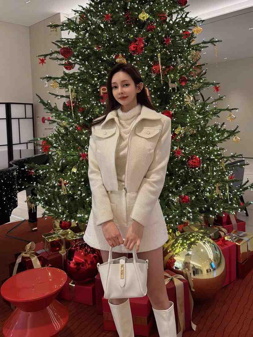 CLOTH東大門㊣直郵女裝新款25秋冬真品職業推薦夾克花呢紐扣CLOTH夾克