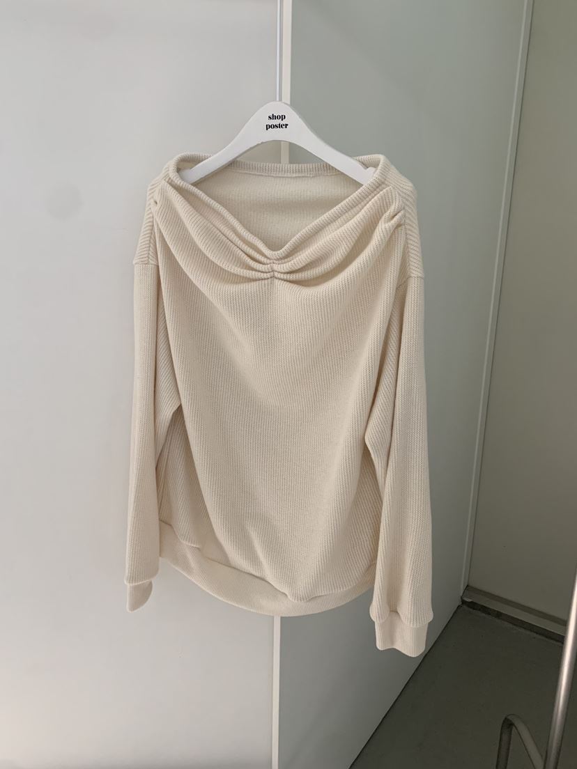 SHOP POSTER韓國代購㊣女裝新款真品人氣25秋冬職業長袖T恤SHOP_POSTER長袖T恤