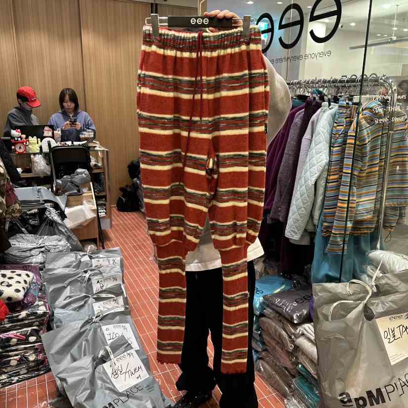 E/E/E東大門㊣代購女士新款人氣25秋冬推薦休閑休閑褲緊身褲E/E/E休閑褲