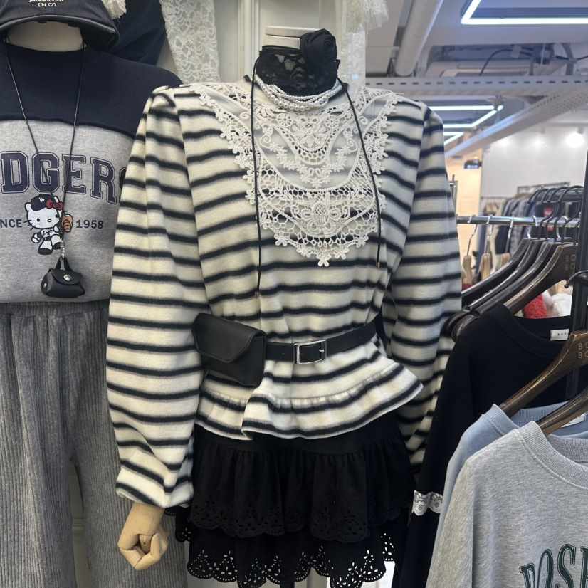 BORA BORA韓國代購㊣女裝新款25秋冬休閑熱賣推薦人氣長袖T恤BORA BORA長袖T恤