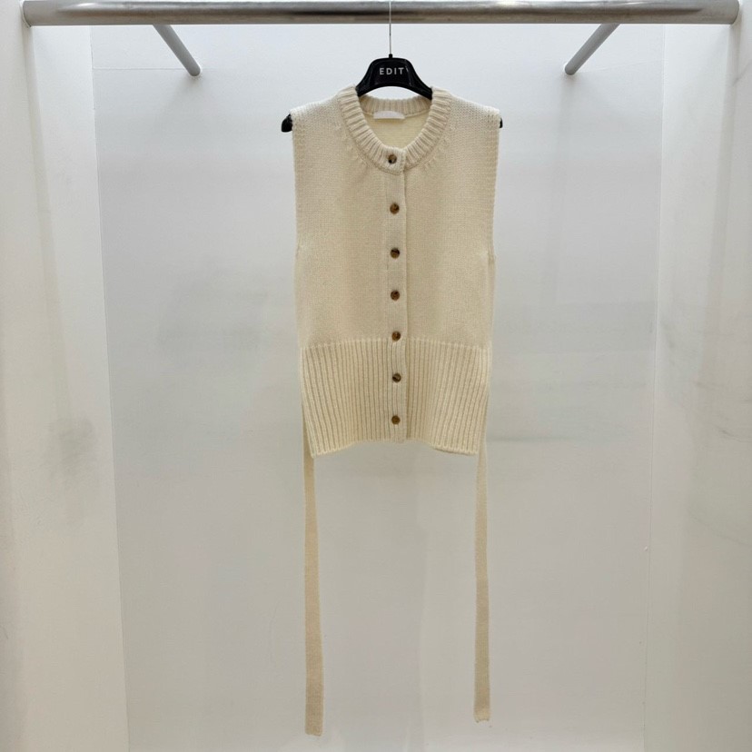 EDIT東大門㊣實拍女士新款時尚25秋冬推薦休閑人氣馬甲含腰帶EDIT馬甲