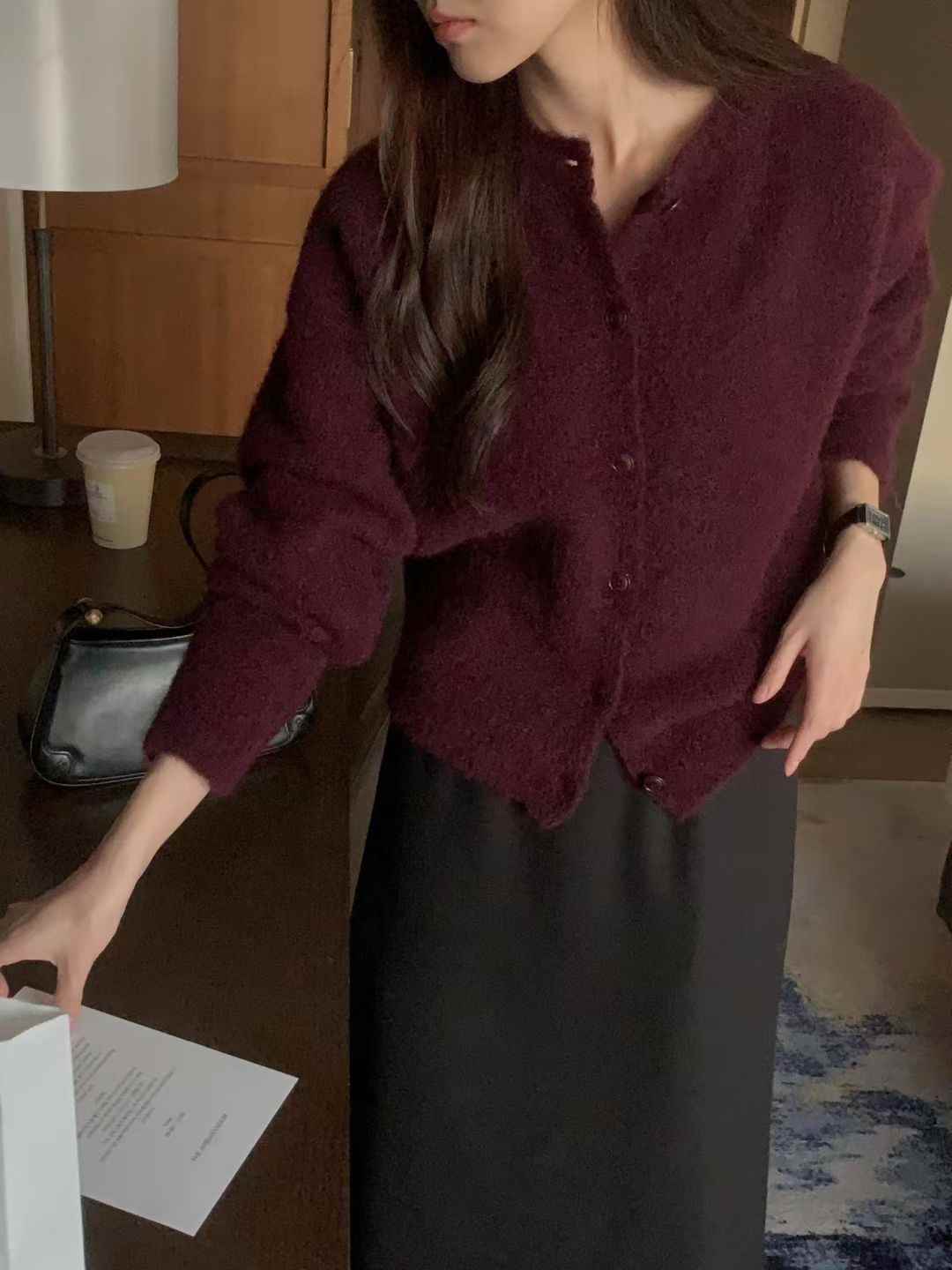 PROPER 프로퍼東大門㊣代購女士新品25秋冬職業真品針織衫PROPER 프로퍼針織衫