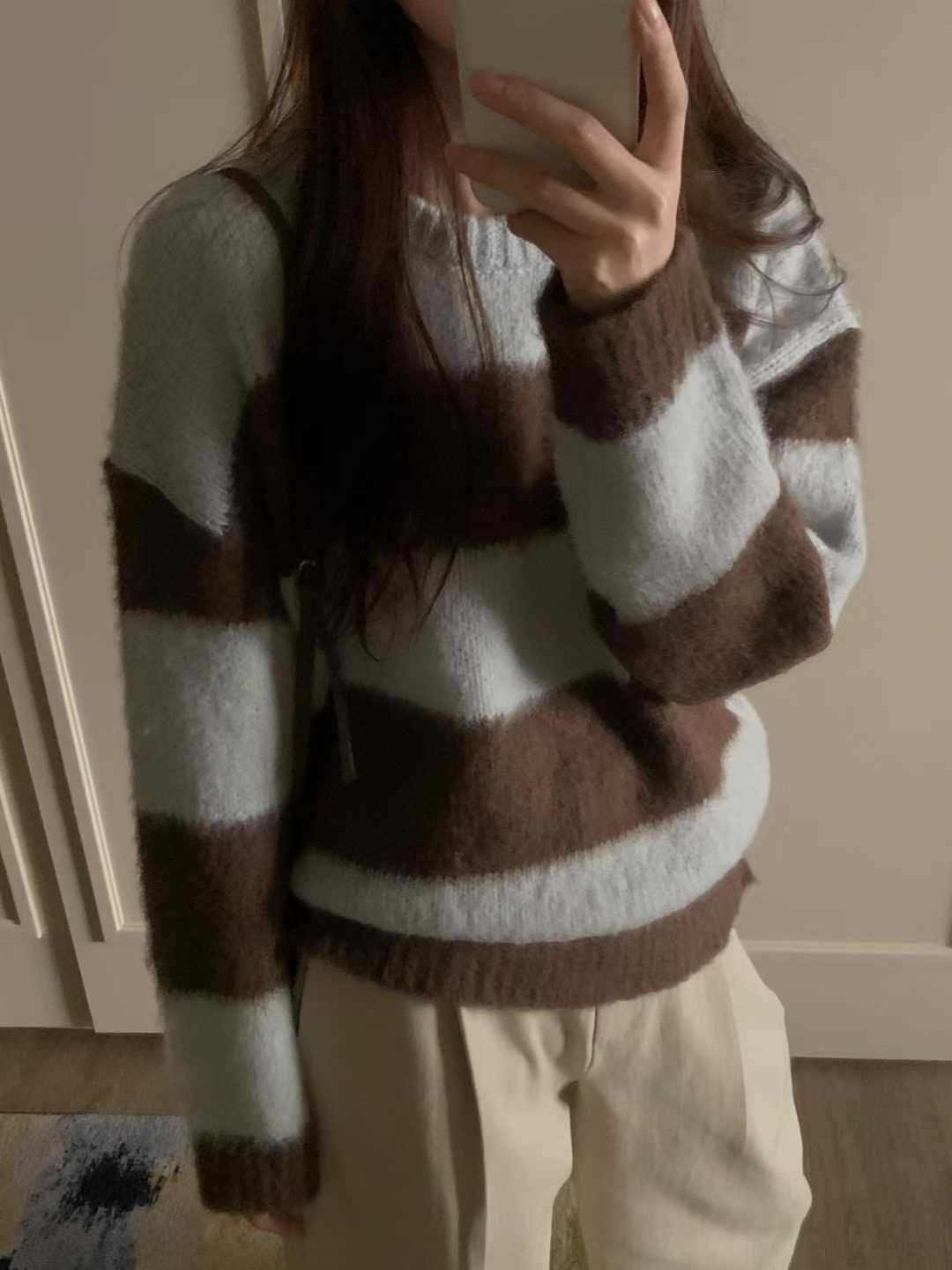 PROPER 프로퍼東大門㊣實拍女裝新款人氣25秋冬休閑針織衫PROPER 프로퍼針織衫