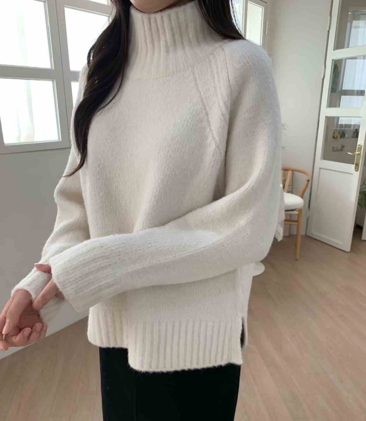 ALLU東大門㊣直郵女裝新品25秋冬人氣職業時尚熱賣推薦針織衫ALLU針織衫