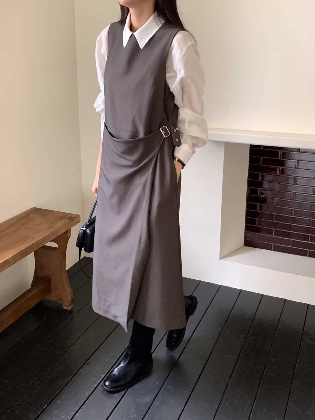 NOMAD韓國直郵㊣女裝新品休閑熱賣推薦時尚職業連衣裙不含內搭NOMAD連衣裙