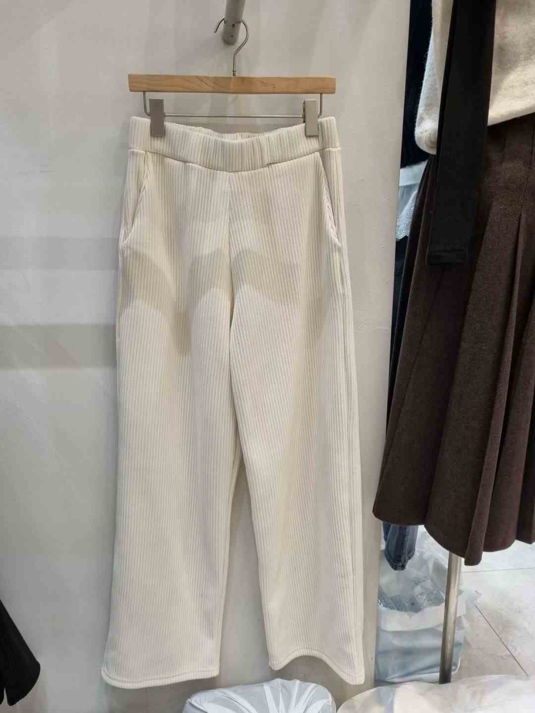 ALLU韓國直郵㊣女裝新品真品休閑25秋冬推薦熱賣休閑褲天鵝絨ALLU休閑褲