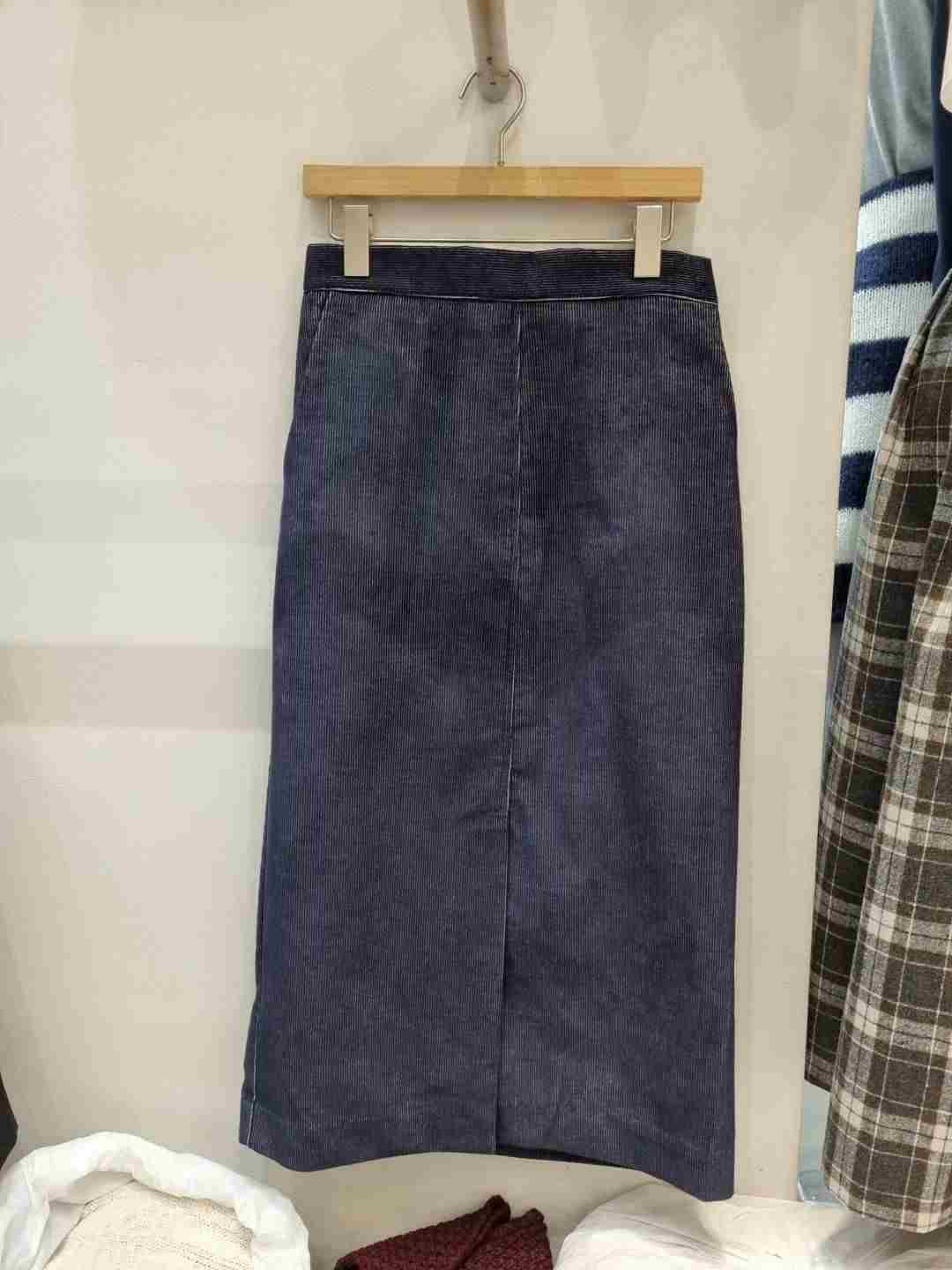 ALLU東大門㊣直郵女裝新款熱賣人氣真品時尚25秋冬長裙燈芯絨ALLU長裙