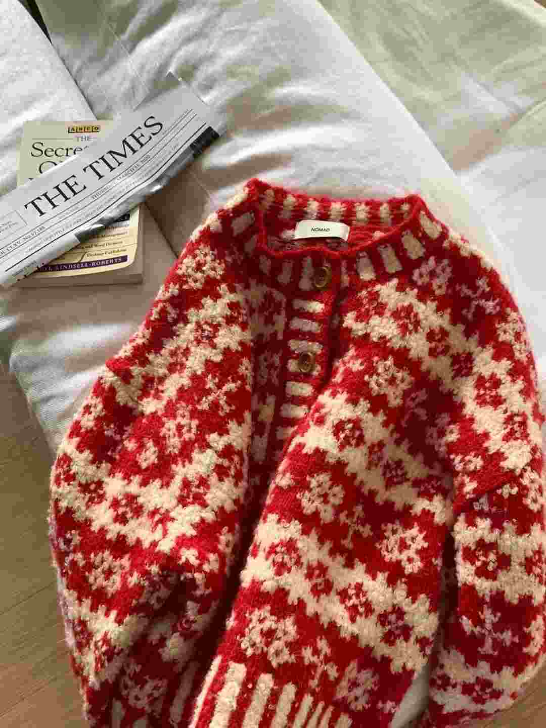 NOMAD韓國代購㊣女士新款真品休閑時尚25秋冬人氣針織衫羊駝NOMAD針織衫