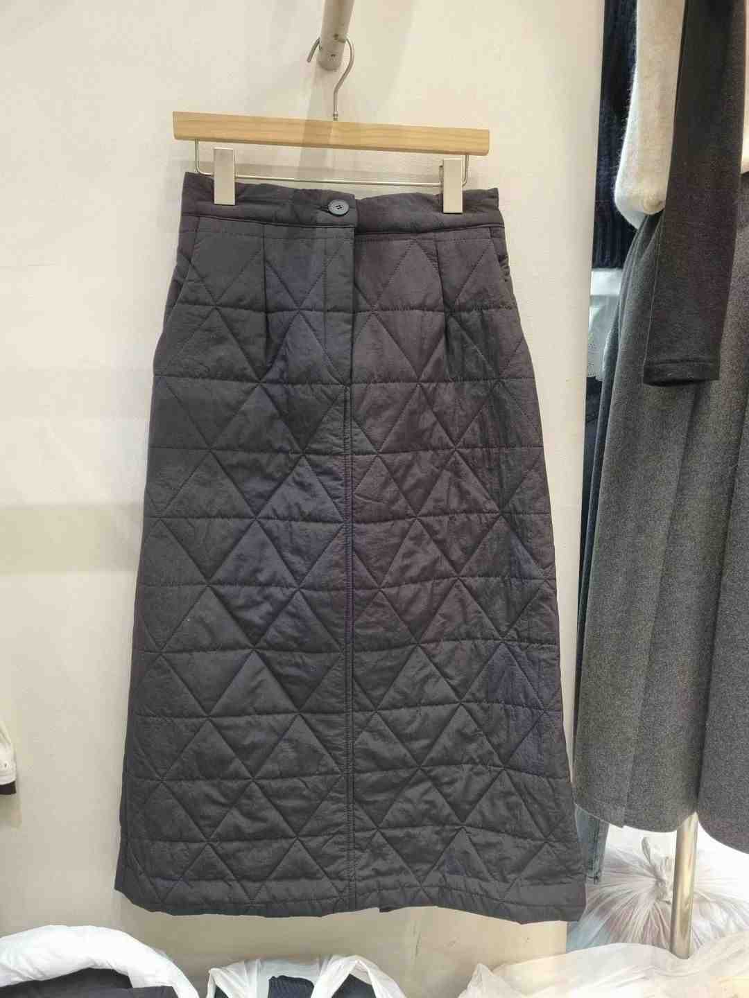 ALLU東大門㊣直郵女士新品時尚職業真品25秋冬休閑長裙填充SKALLU長裙