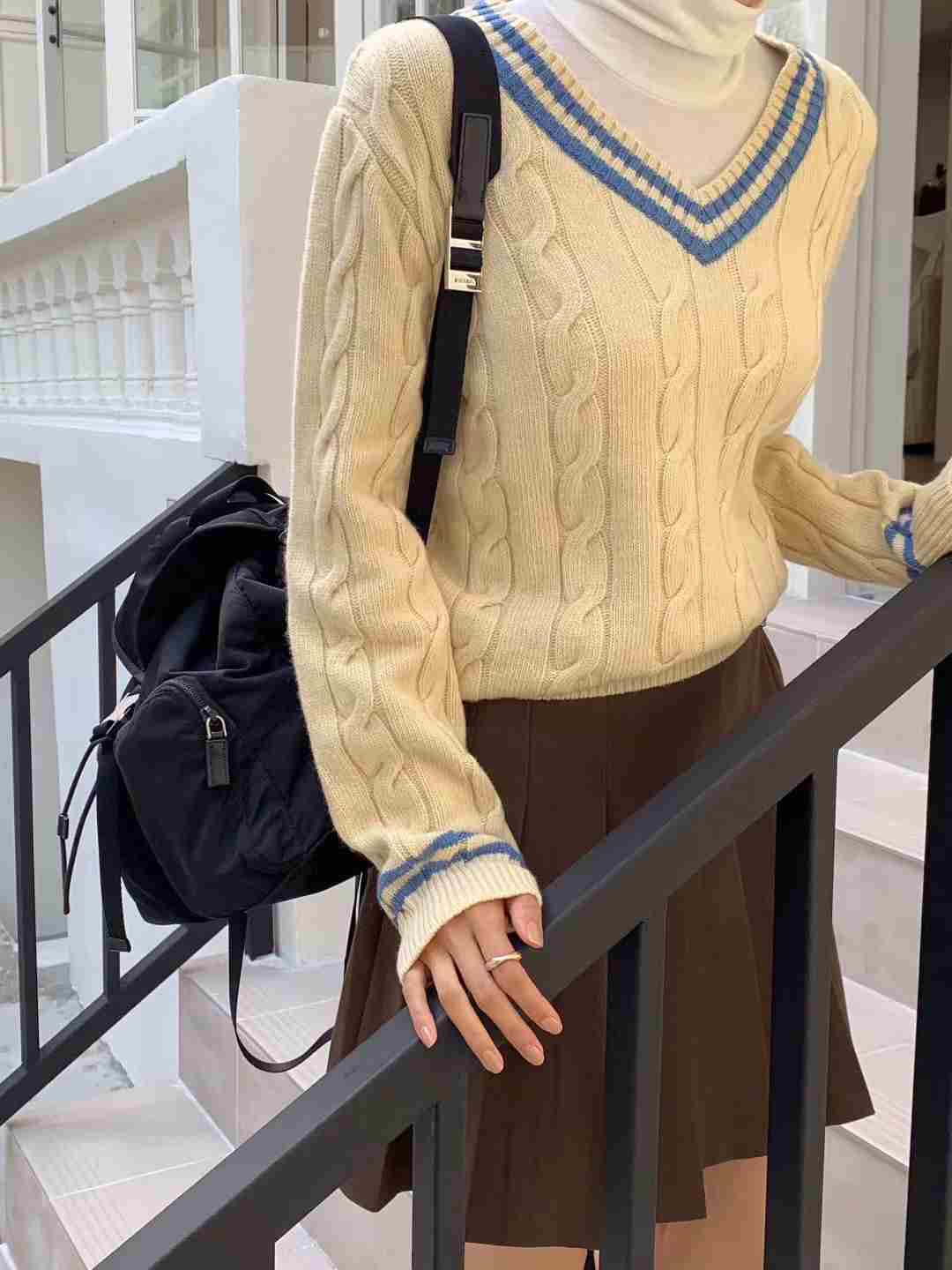 NOMAD韓國代購㊣女士新款人氣時尚職業休閑熱賣真品25秋冬針織衫NOMAD針織衫