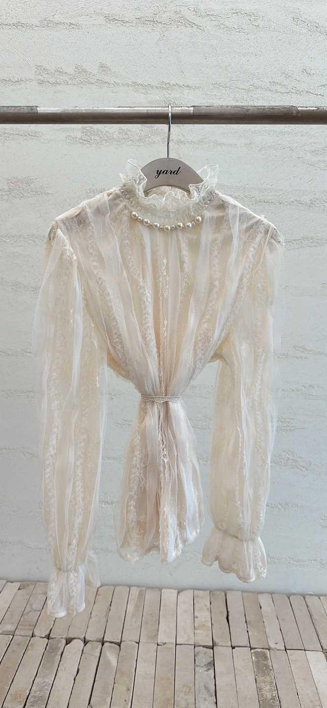 YARD東大門㊣直郵女裝新款熱賣25秋冬真品人氣時尚襯衫蕾絲衫YARD襯衫/蕾絲衫