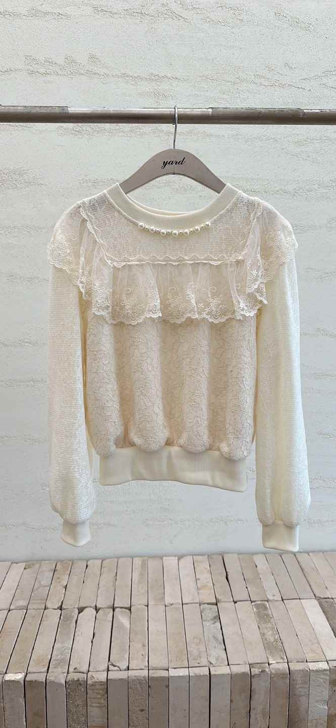 YARD東大門㊣代購女裝新款25秋冬真品推薦時尚人氣襯衫蕾絲衫YARD襯衫/蕾絲衫