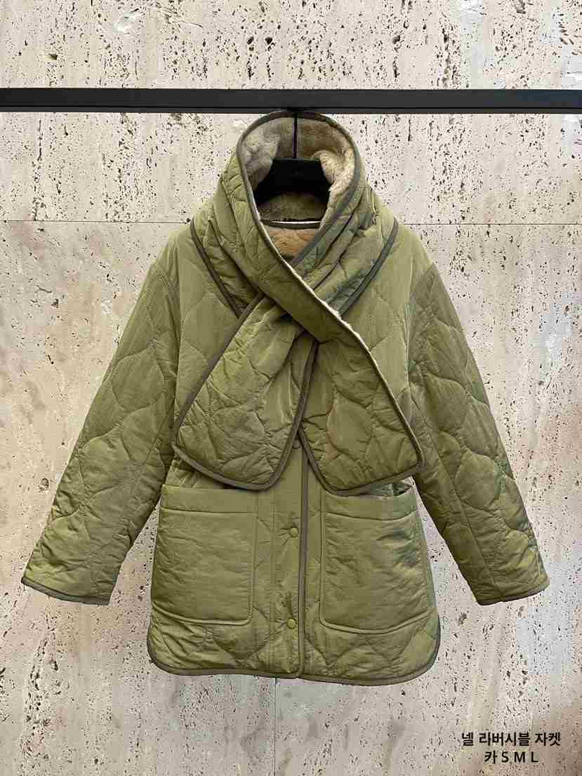 BLOSSOM韓國直郵㊣女裝新品熱賣真品短款大衣含圍巾里外穿雙面BLOSSOM短款大衣