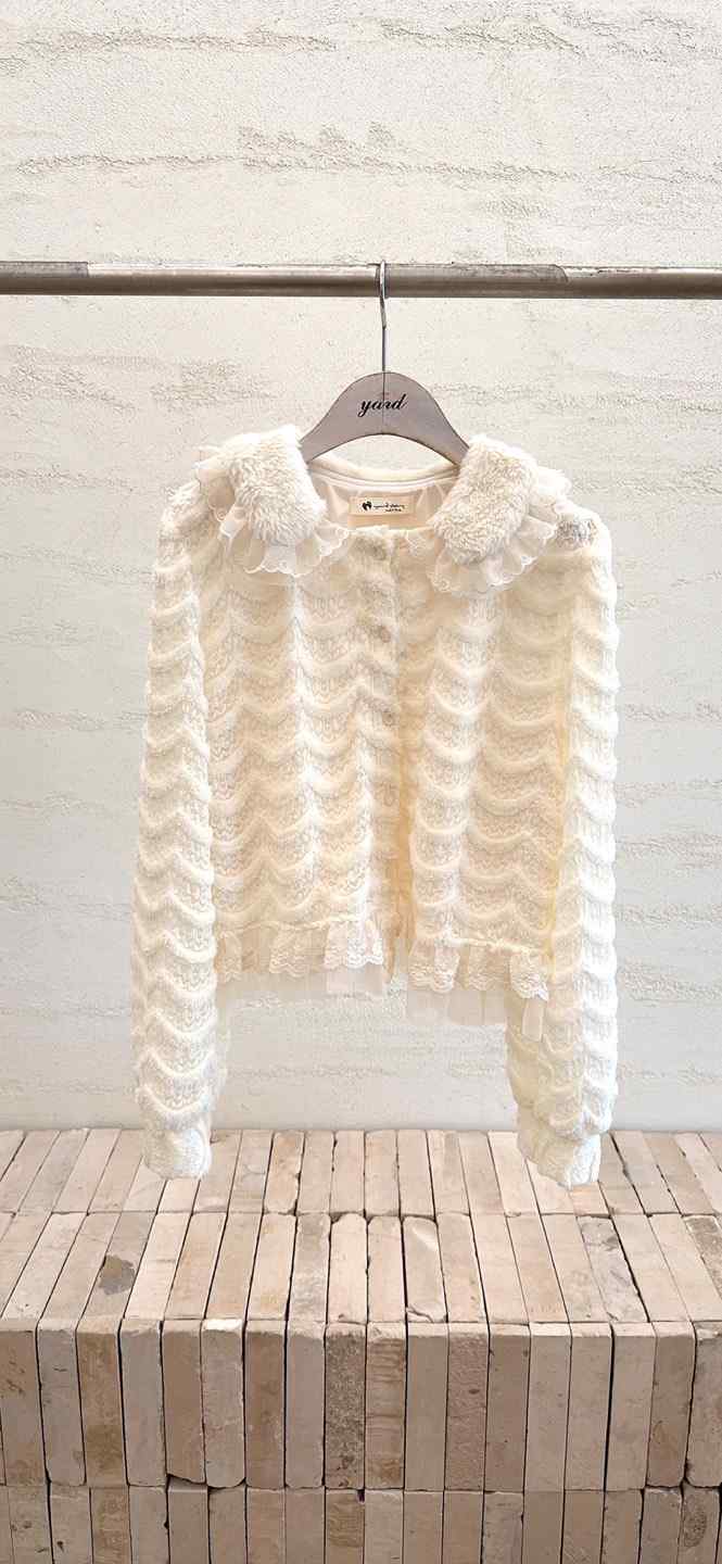 YARD韓國代購㊣女士新品推薦職業休閑25秋冬襯衫蕾絲衫貂皮YARD襯衫/蕾絲衫