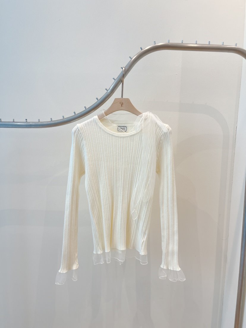 OVE韓國直郵㊣女裝新款推薦25秋冬熱賣職業休閑襯衫蕾絲衫蕾絲OVE襯衫/蕾絲衫