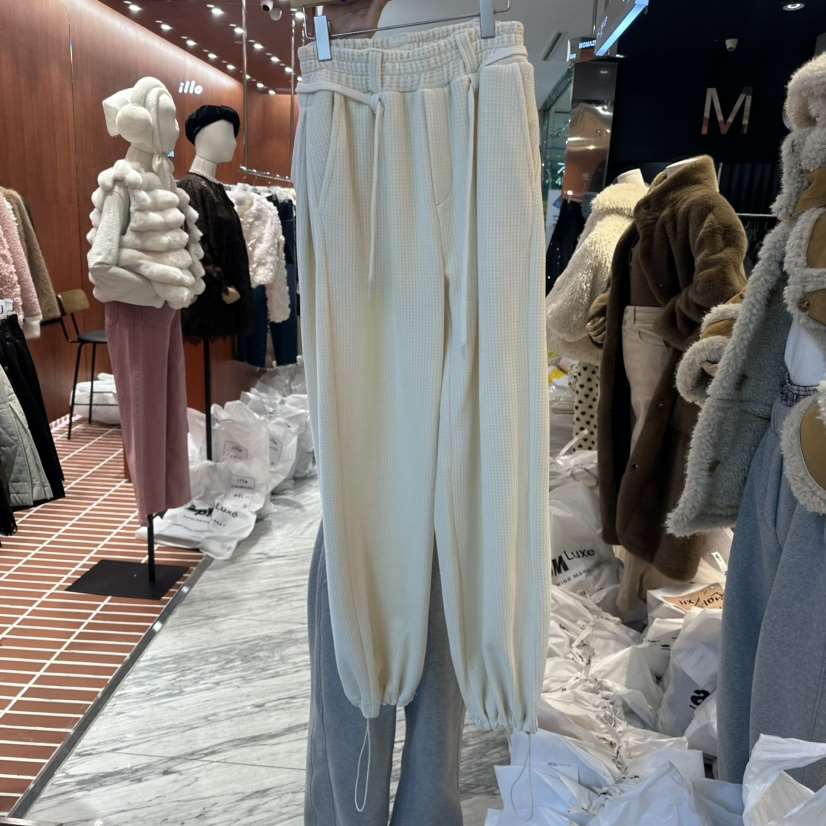 MIENNE東大門㊣實拍女裝新品職業25秋冬熱賣真品休閑褲加絨MIENNE休閑褲