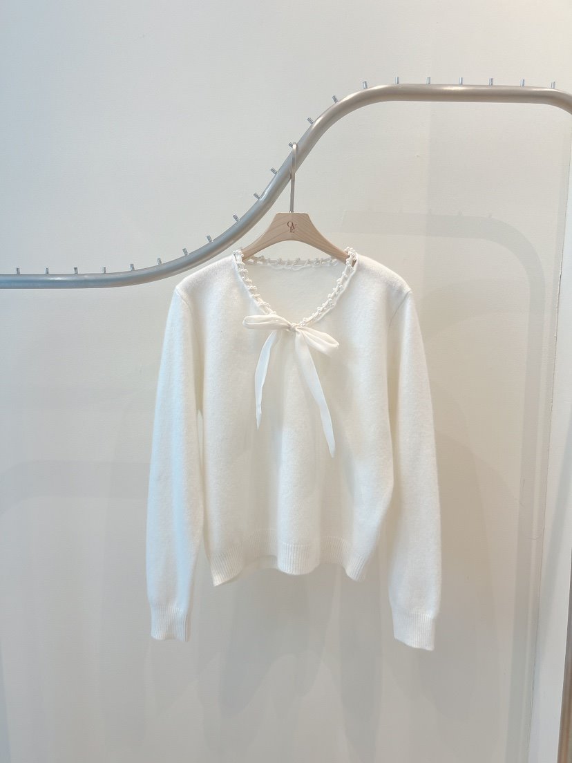 OVE東大門㊣實拍女裝新款熱賣推薦真品人氣職業休閑針織衫蕾絲OVE針織衫