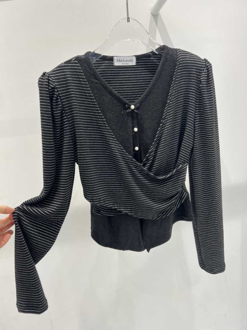 BLUE BANANA韓國直郵㊣女士新款推薦人氣真品熱賣休閑職業T恤BLUE BANANAT恤