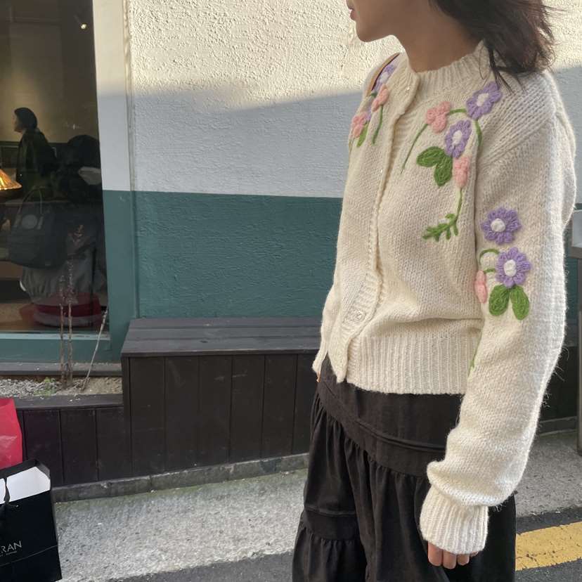 DOUZEMOIS東大門㊣代購女裝新款職業推薦人氣25秋冬針織衫開衫DOUZEMOIS針織衫