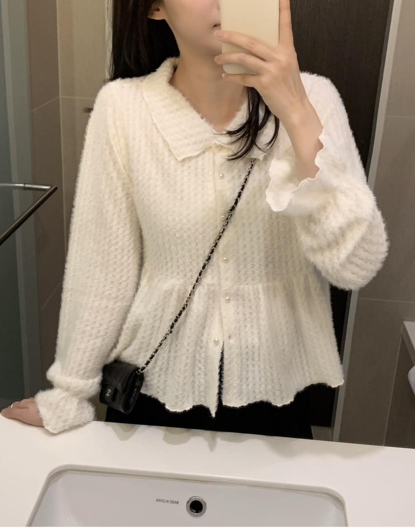 FRILL-T東大門㊣代購女裝新品熱賣職業推薦襯衫蕾絲衫開衫FRILL-T襯衫/蕾絲衫