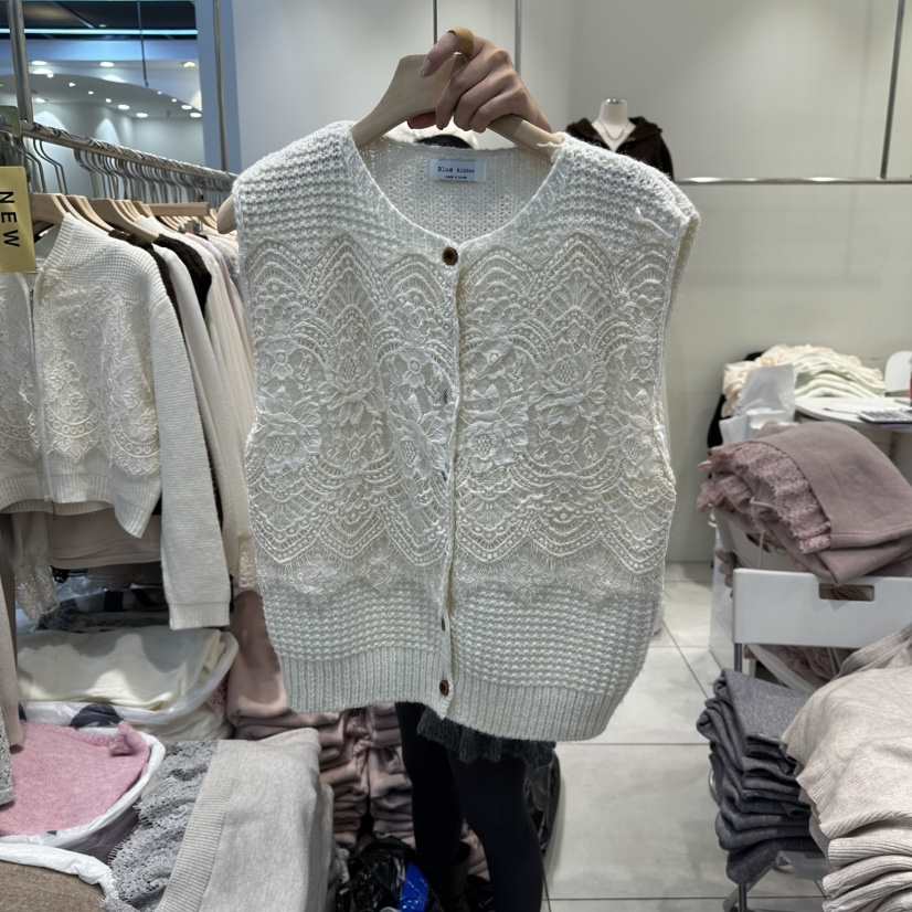 BLUE RIBBON東大門㊣實拍女裝新款25秋冬休閑職業推薦馬甲BLUE RIBBON馬甲