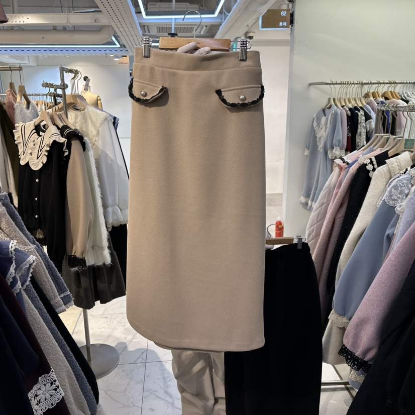 PAPA東大門㊣直郵女裝新品職業休閑真品熱賣25秋冬時尚長裙PaPa/HALMADE長裙