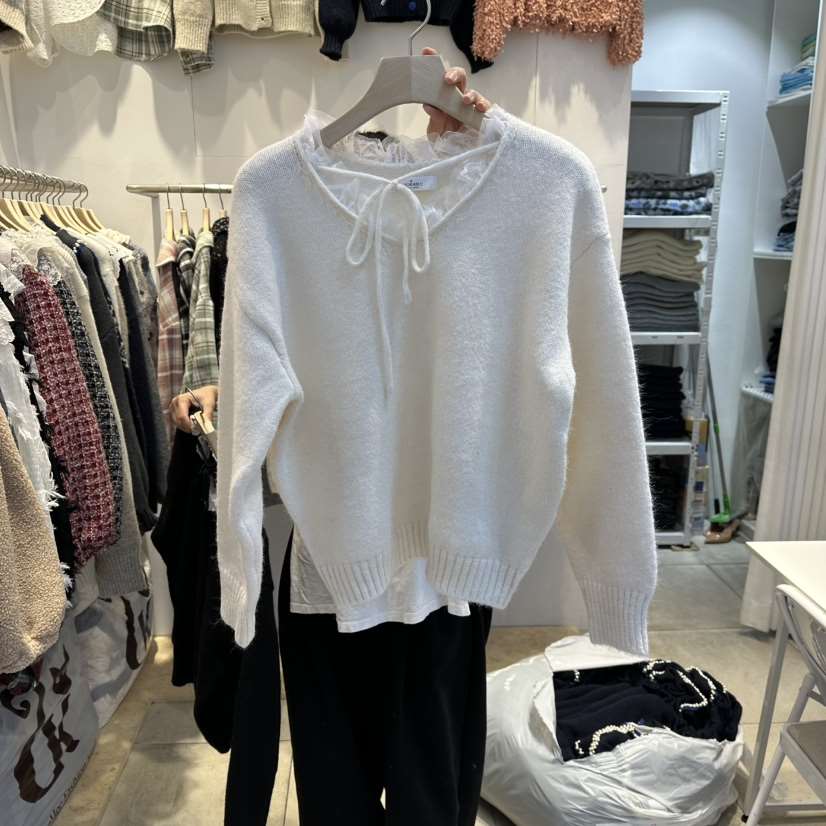 LADYBUG+ADORABLE東大門㊣直郵女士新款真品推薦針織衫V領LADYBUG/Adorable針織衫