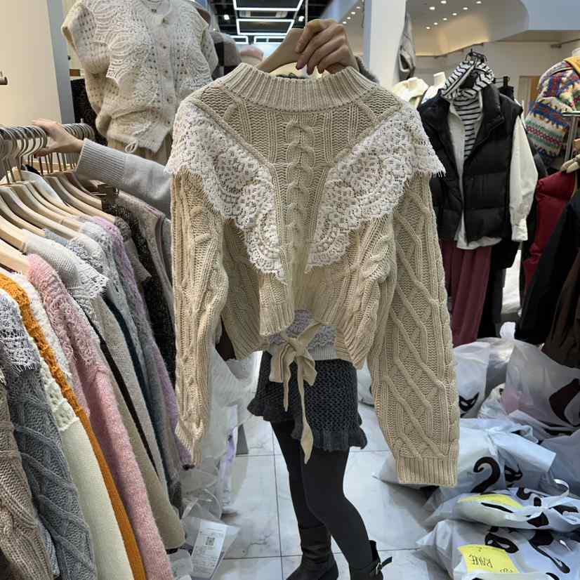 BLUE RIBBON東大門㊣實拍女裝新款時尚熱賣推薦休閑職業毛衣BLUE RIBBON毛衣