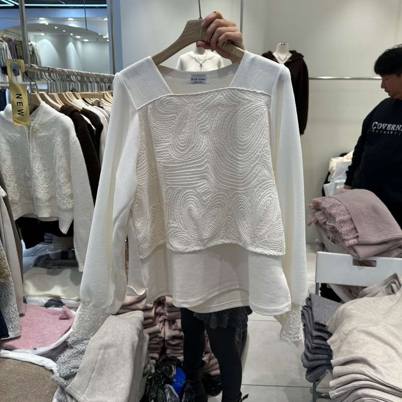 BLUE RIBBON東大門㊣直郵女裝新款25秋冬職業時尚襯衫蕾絲衫BLUE RIBBON襯衫/蕾絲衫