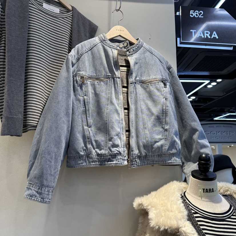 TARA韓國代購㊣女裝新款休閑人氣25秋冬熱賣真品時尚夾克鴨TARA夾克