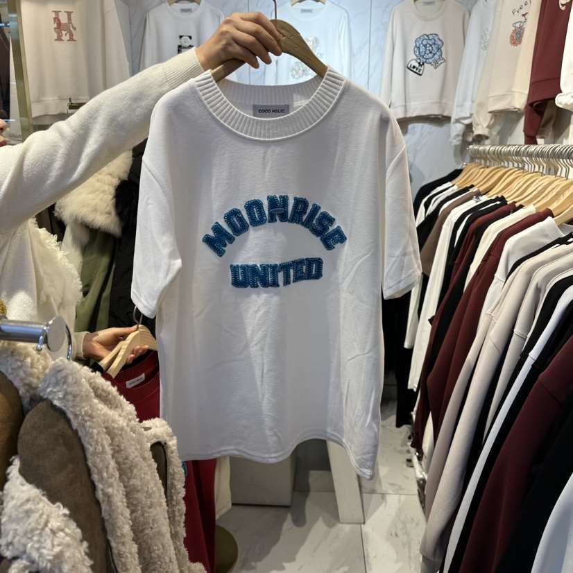 COCO HOLIC東大門㊣實拍女士新款休閑人氣推薦真品熱賣T恤COCO HOLICT恤