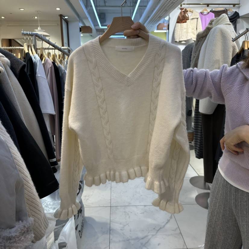 HARU-Q韓國代購㊣女士新款真品推薦25秋冬熱賣職業休閑針織衫HARU-Q針織衫