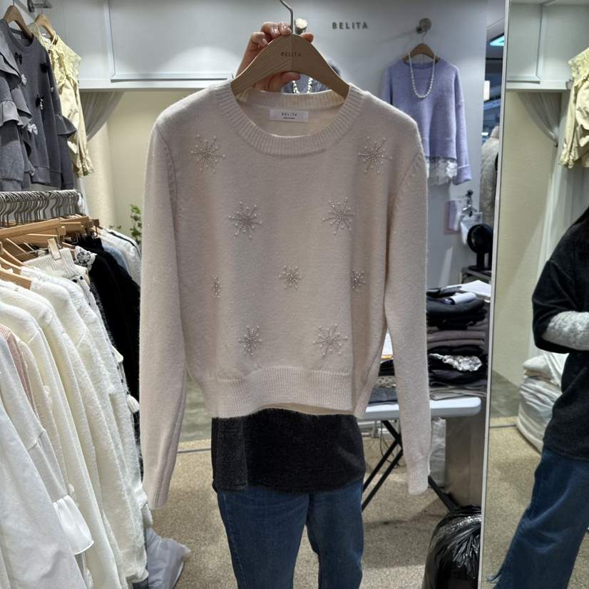 BELITA東大門㊣代購女裝新款休閑25秋冬人氣熱賣推薦針織衫BELITA針織衫