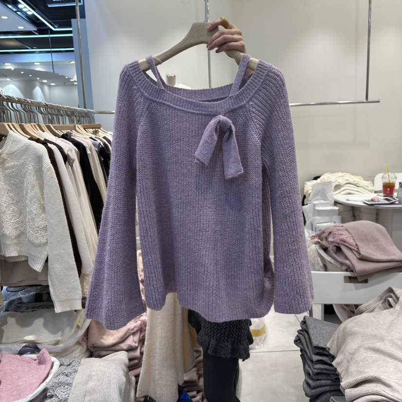 BLUE RIBBON韓國直郵㊣女裝新款時尚休閑25秋冬職業針織衫BLUE RIBBON針織衫