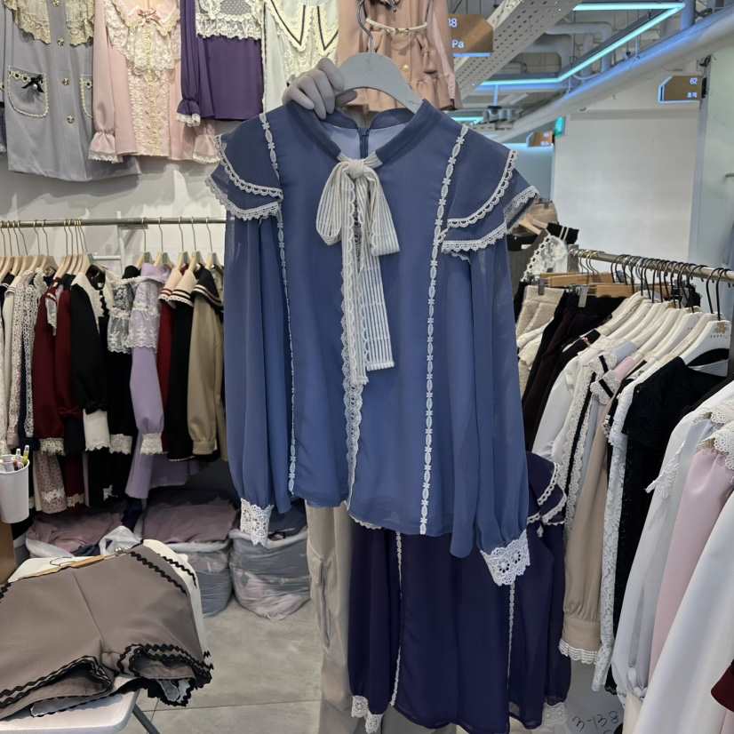 PAPA東大門㊣實拍女裝新品休閑真品職業25秋冬時尚襯衫蕾絲衫PaPa/HALMADE襯衫/蕾絲衫