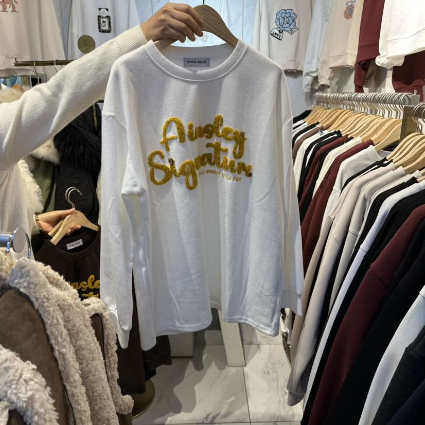 COCO HOLIC東大門㊣代購女裝新款人氣時尚休閑25秋冬長袖T恤COCO HOLIC長袖T恤