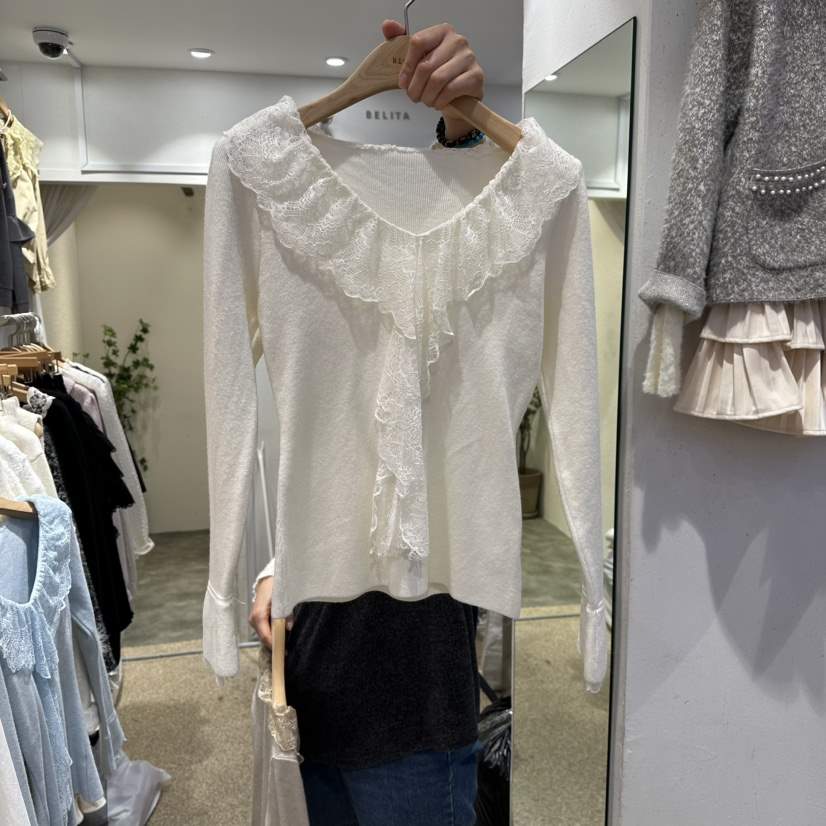 BELITA韓國直郵㊣女裝新款熱賣25秋冬職業推薦休閑真品針織衫BELITA針織衫