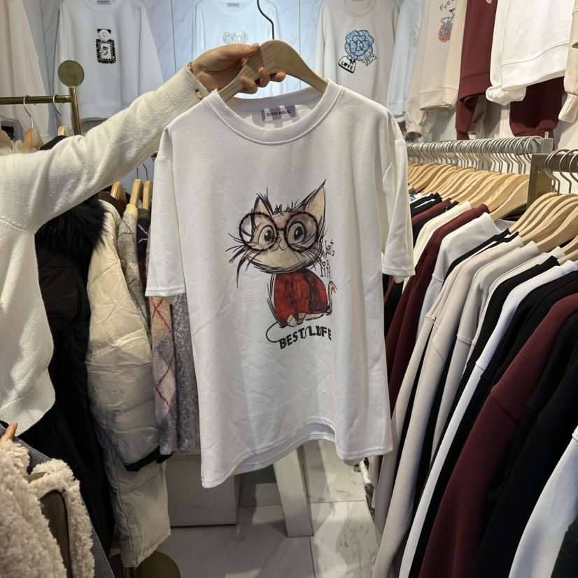 COCO HOLIC東大門㊣直郵女士新品25秋冬人氣時尚推薦職業T恤COCO HOLICT恤