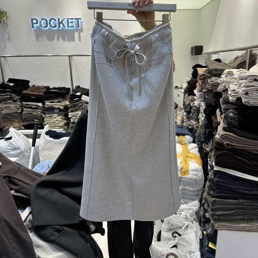 POCKET-Q東大門㊣代購女裝新款真品時尚推薦人氣25秋冬長裙POCKET-Q長裙
