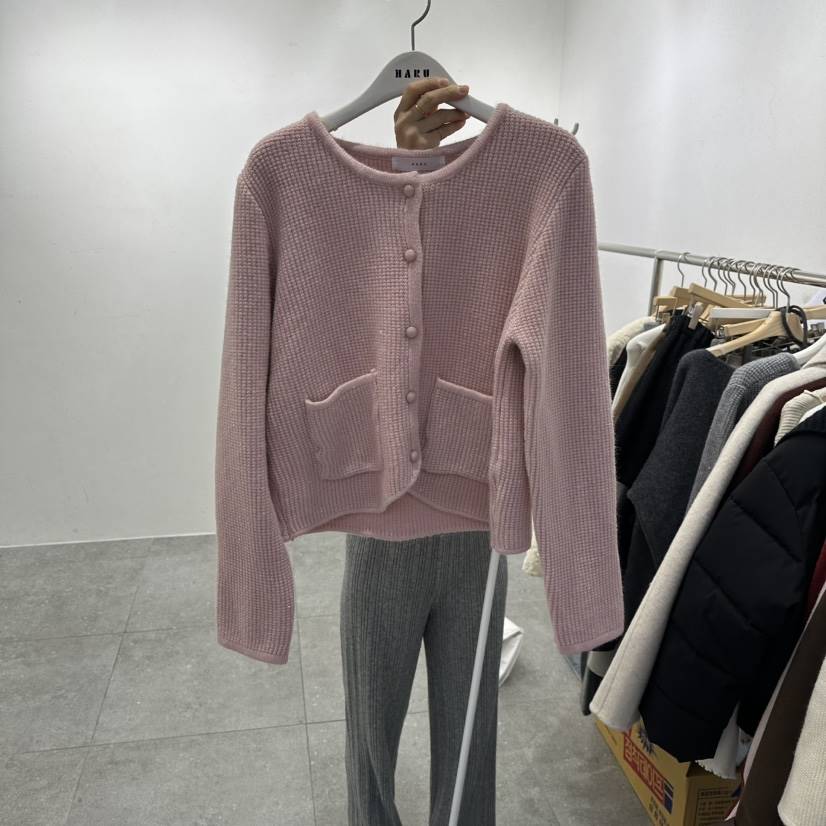 HARU-Q東大門㊣直郵女裝新款真品職業人氣推薦25秋冬針織衫開衫HARU-Q針織衫