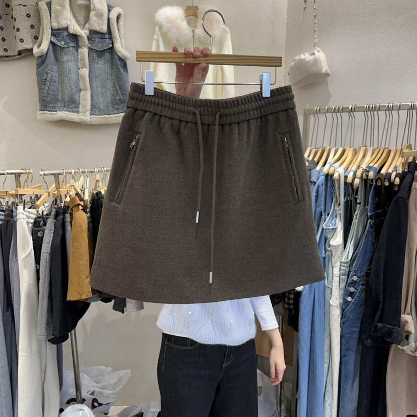 HIPTIQUE東大門㊣實拍女裝新品推薦25秋冬熱賣半身裙中短裙HIPTIQUE半身裙/中短裙