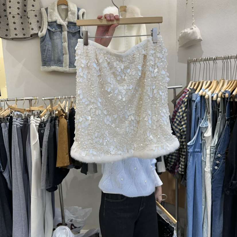 HIPTIQUE東大門㊣直郵女裝新品時尚25秋冬職業半身裙中短裙HIPTIQUE半身裙/中短裙