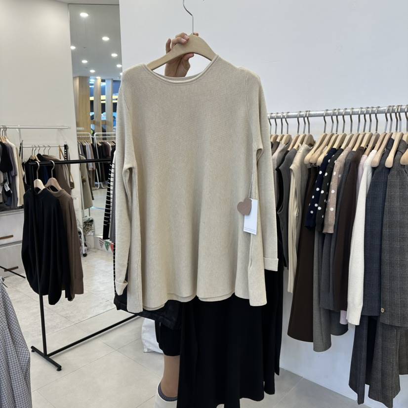 FUNNY POWDER東大門㊣代購女士新品25秋冬時尚熱賣職業針織衫THE FUNNY針織衫