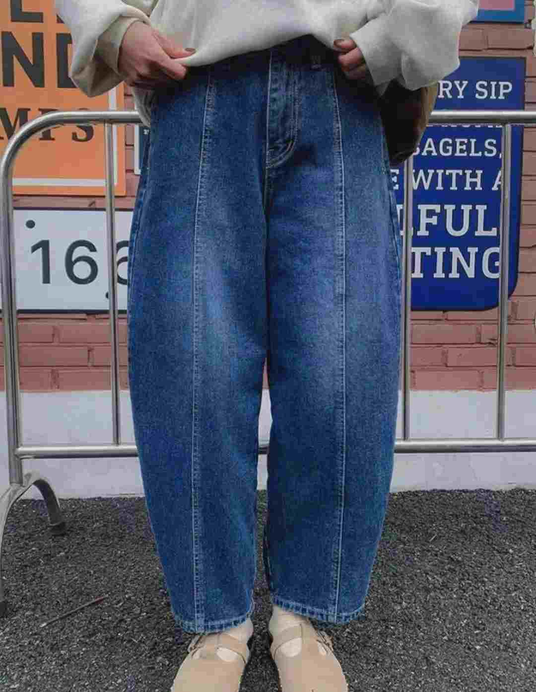 L@BOR-레이버-T東大門㊣代購女士新款推薦25秋冬時尚牛仔褲L@BOR牛仔褲