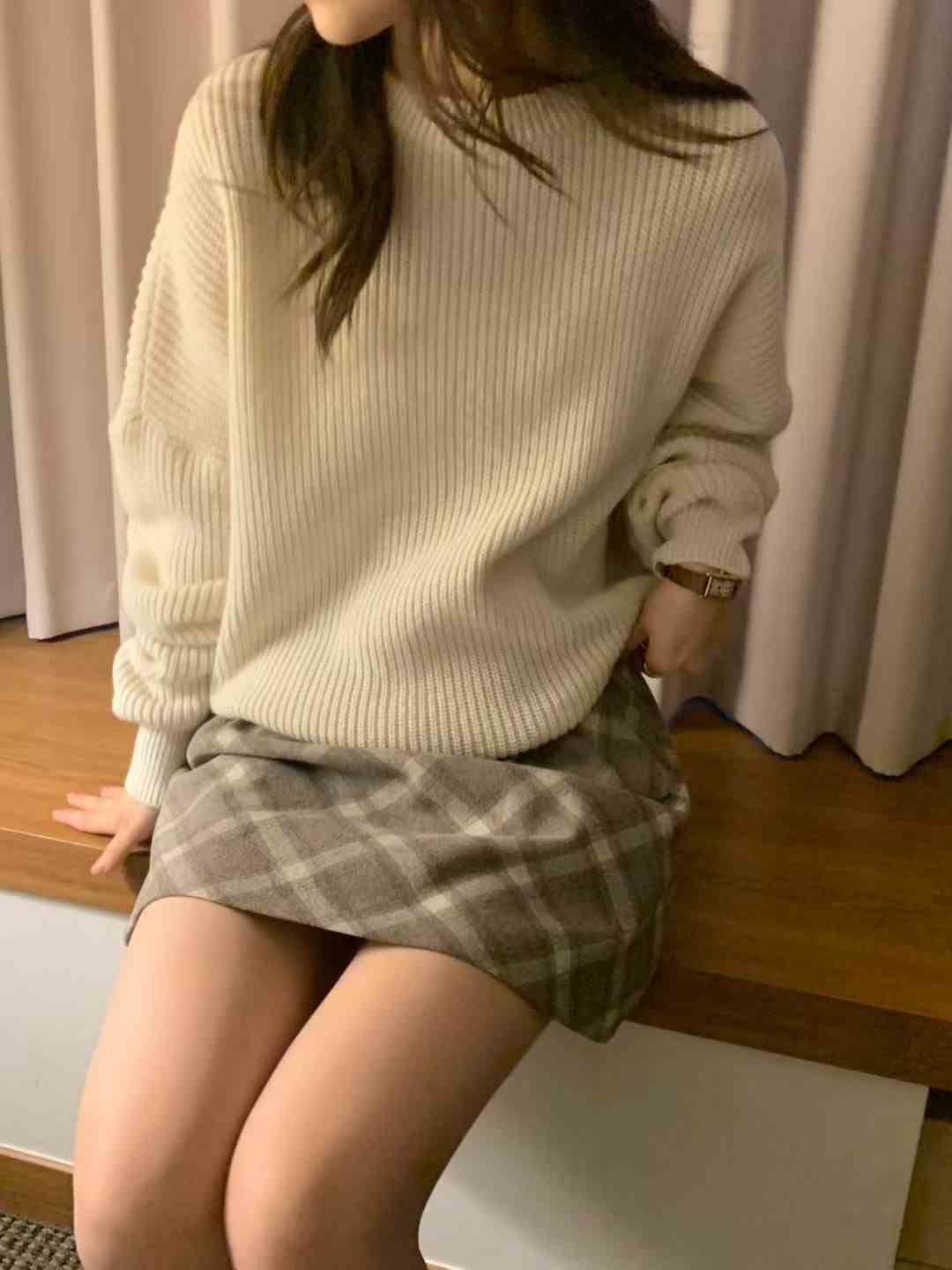 ALL OVER韓國直郵㊣女士新款職業25秋冬真品熱賣休閑針織衫ALL OVER針織衫